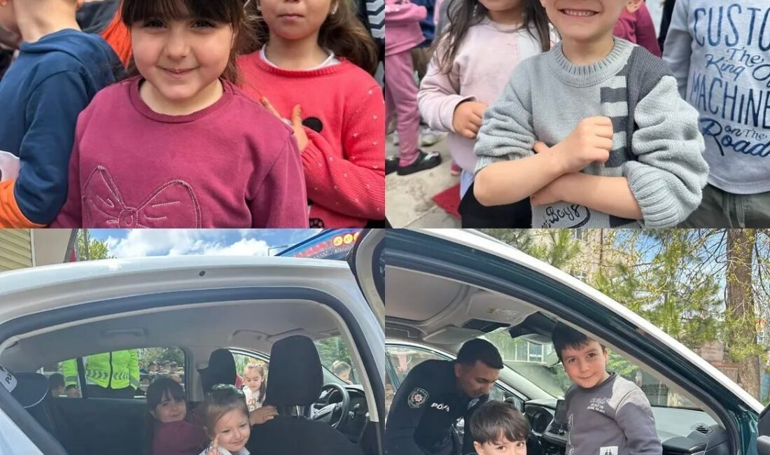 Tomarza’da Trafik Haftası çerçevesinde düzenlenen programda öğrencilere trafik eğitimi verildi.