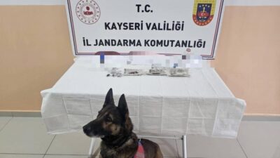 Kayseri’nin Tomarza ilçesinde jandarma ekipleri tarafından uyuşturucuyla mücadele çerçevesinde yapılan