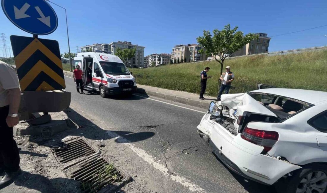 Tekirdağ Çorlu’da kazaya denk gelen Ergene ilçesinde görevli trafik polisi