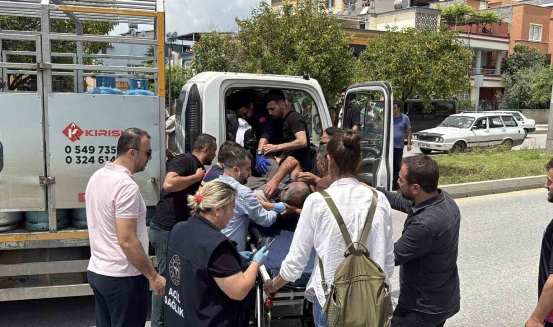 Mersin’in Tarsus ilçesinde trafikte minibüs şoförü ile tartışan tüp kamyonetinin