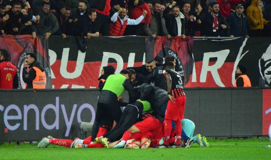 Trendyol 1. Lig play-off yarı finali rövanş maçında Çorum FK
