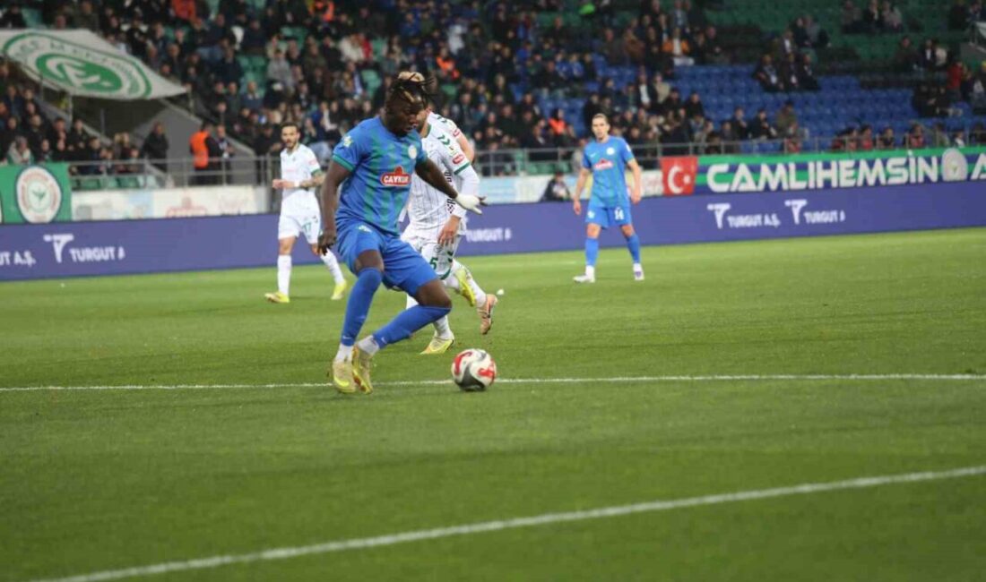 Trendyol Süper Lig’in 32. haftasında Çaykur Rizespor sahasında Konyaspor’u 3-2