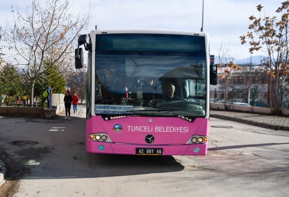 Tunceli Belediyesi, Kurban Bayramı süresince vatandaşların ulaşımını kolaylaştırmak amacıyla toplu