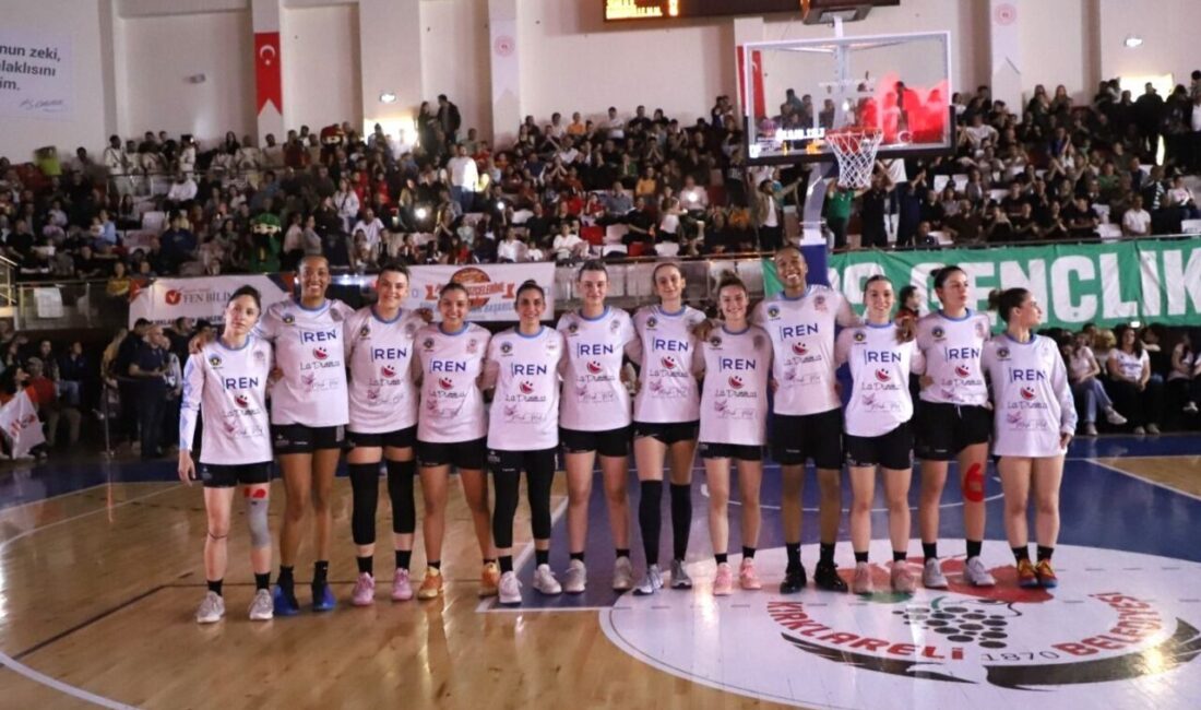 TKBL Play-Off Final Serisi üçüncü maçında Kırklareli Belediyesi Kırklareli Fen