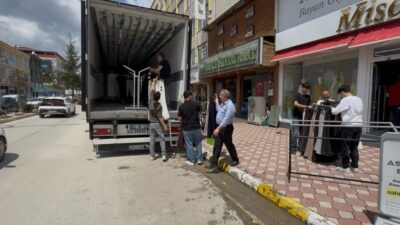 Tokat’ın Turhal ilçesinde etkili olması beklenen taşkın riski nedeniyle ilçe