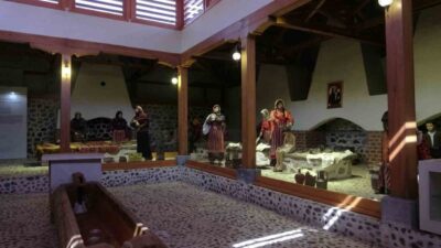 Çankırı’da 2. Abdülhamid Han tarafından yaptırılan tarihi çamaşırhanede, dönemin mahalle