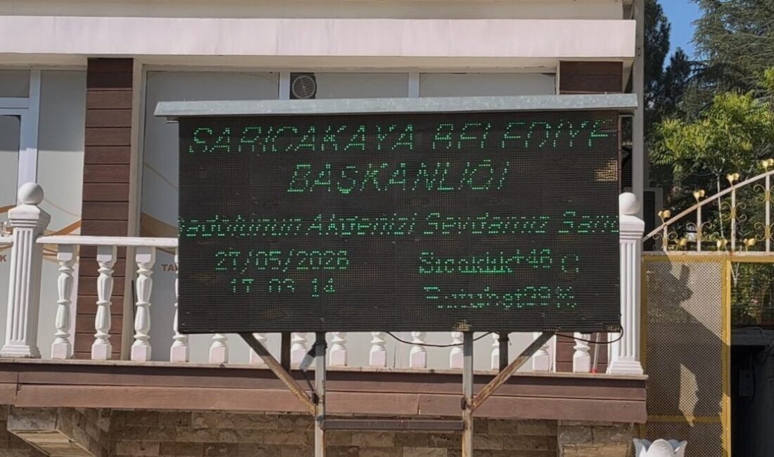 Geçmişte Türkiye’nin en sıcak yeri seçilen Eskişehir’in Sarıcakaya ilçesinde Kurban