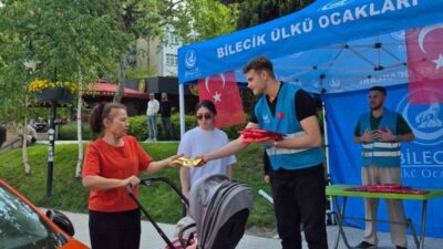 Ülkü Ocakları Bilecik İl Başkanlığı tarafından Anneler Günü dolayısıyla çarşı