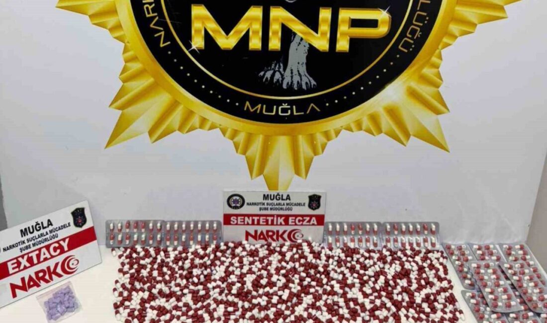 Muğla Emniyet Müdürlüğü Narkotik Suçlarla Mücadele Şube Müdürlüğü ekiplerince uyuşturucu