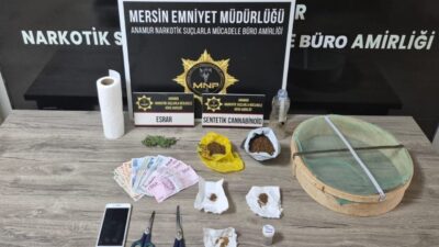 Mersin’in Anamur ilçesinde uyuşturucu madde ticareti yapan şüpheli yakalanıp tutuklandı.