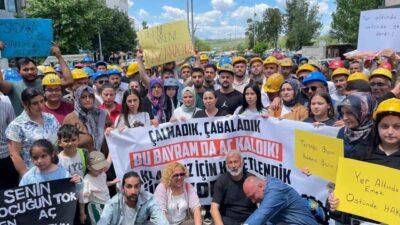 Edirne’nin Uzunköprü ilçesinde faaliyet gösteren Kiremitçiler Maden Ocağı işçileri, maaş