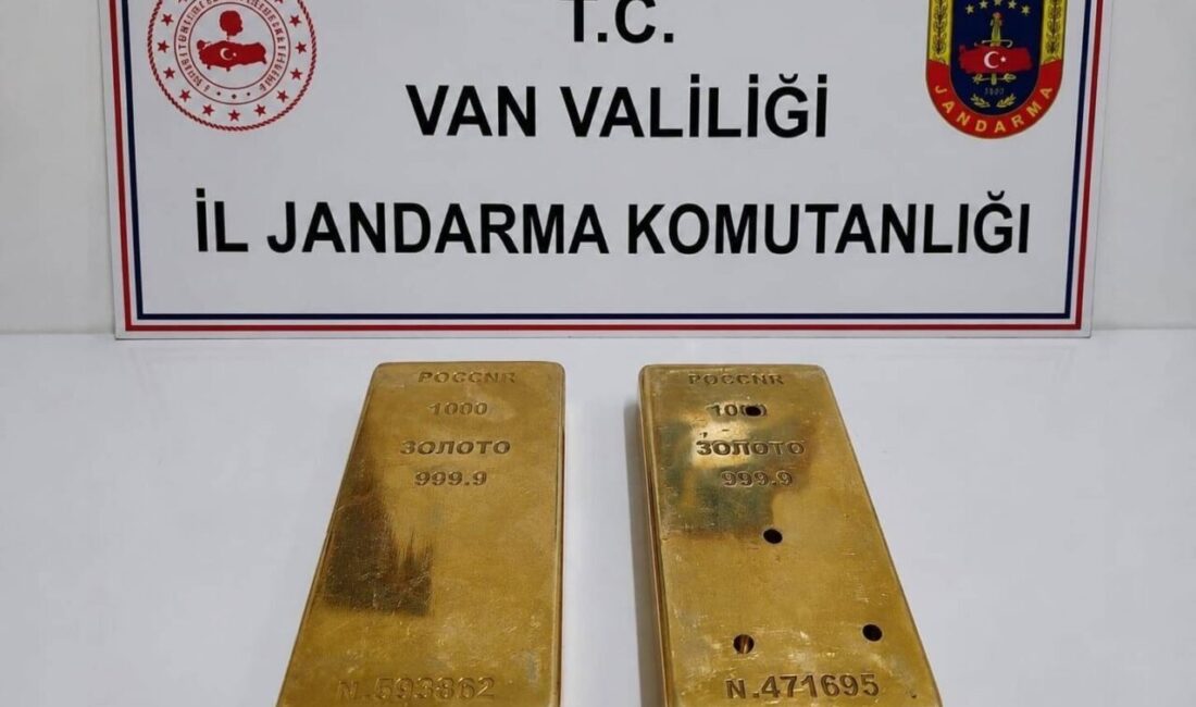Van’ın Muradiye ilçesinde jandarma ekiplerince yürütülen operasyonda 2 kilogram külçe