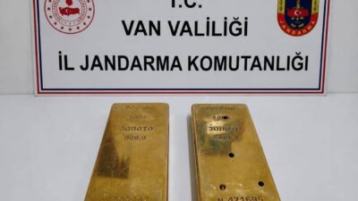 Van’ın Muradiye ilçesinde jandarma ekiplerince yürütülen operasyonda 2 kilogram külçe