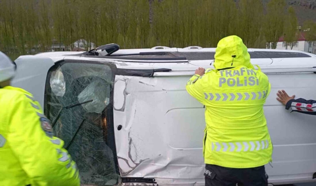 Van’ın Muradiye ilçesinde kontrolden çıkan otomobilin takla atması sonucu 1