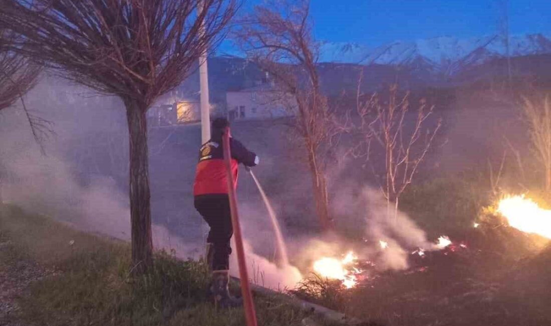 Van’ın Gevaş ilçesinde sazlık alanda çıkan yangın, itfaiye ekiplerince söndürüldü.