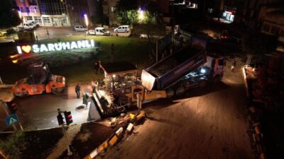 Manisa Büyükşehir Belediyesi ve MASKİ Genel Müdürlüğü’nün Saruhanlı’da yürüttüğü altyapı