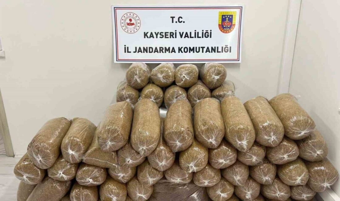 Kayseri’nin Yahyalı ilçesinde jandarma ekipleri tarafından yapılan çalışmalarda 285 kilo