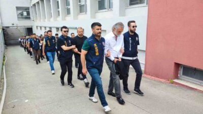 Adana merkezli 21 ilde yapılan ’suç işlemek amacıyla örgüt kurma’,