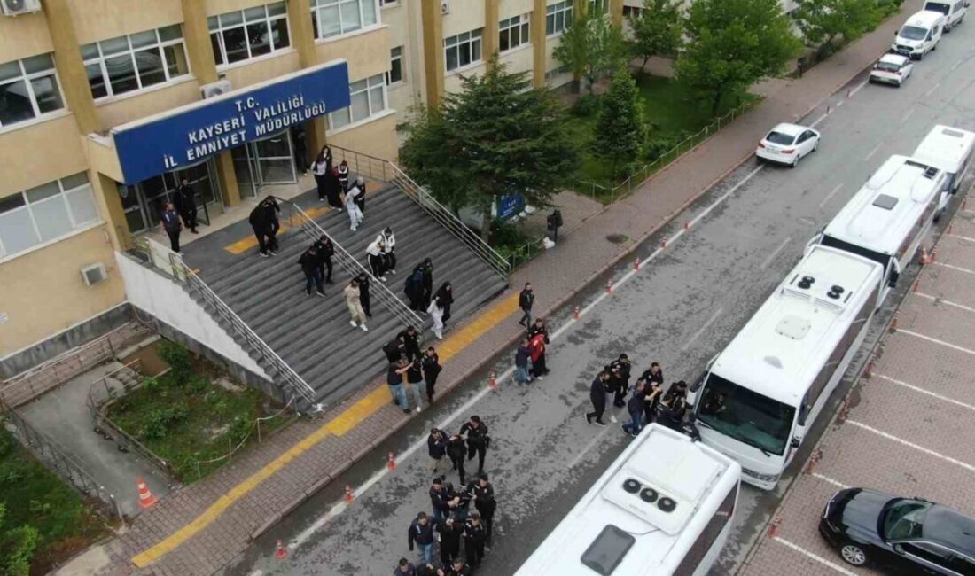 Kayseri merkezli 19 ilde düzenlenen yasa dışı bahis operasyonunda gözaltına