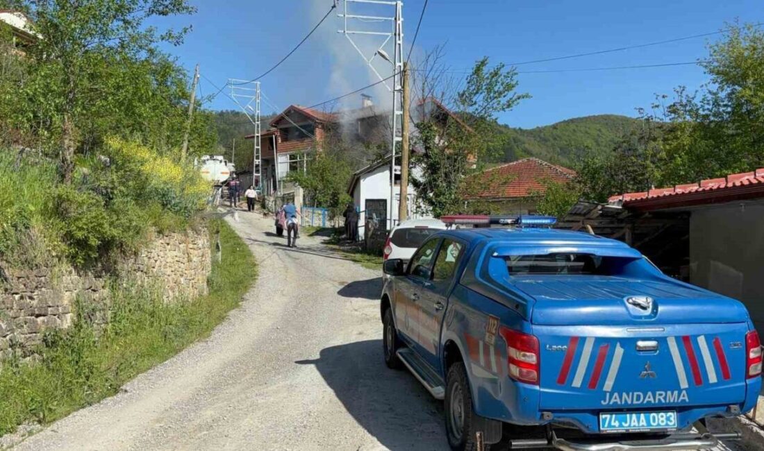 Bartın’da yanıcı madde ile sobasını yakmak isteyen yaşlı adamın evinde