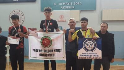 Pınarbaşı Yatılı Bölge Ortaokulu 8. sınıf öğrencisi Berat Ömer Ülger,