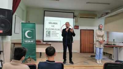 Yeşilay Niğde Şube Başkanı Hayri Yıldız, bağımlılığın yalnızca madde kullanımına