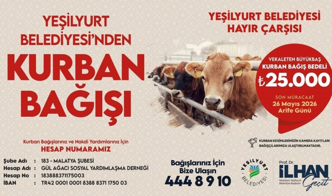 Yeşilyurt Belediyesi, yaklaşan Kurban Bayramı öncesinde sosyal yardımlaşma ve dayanışma