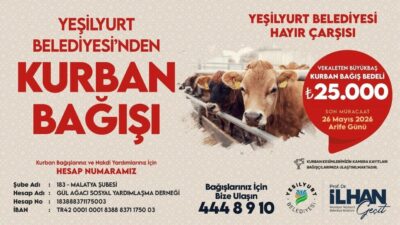 Yeşilyurt Belediyesi, yaklaşan Kurban Bayramı öncesinde sosyal yardımlaşma ve dayanışma