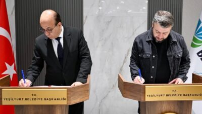 Yeşilyurt Belediyesi ile hayırsever iş insanları Faruk Tuttokmağı ve Zeynep