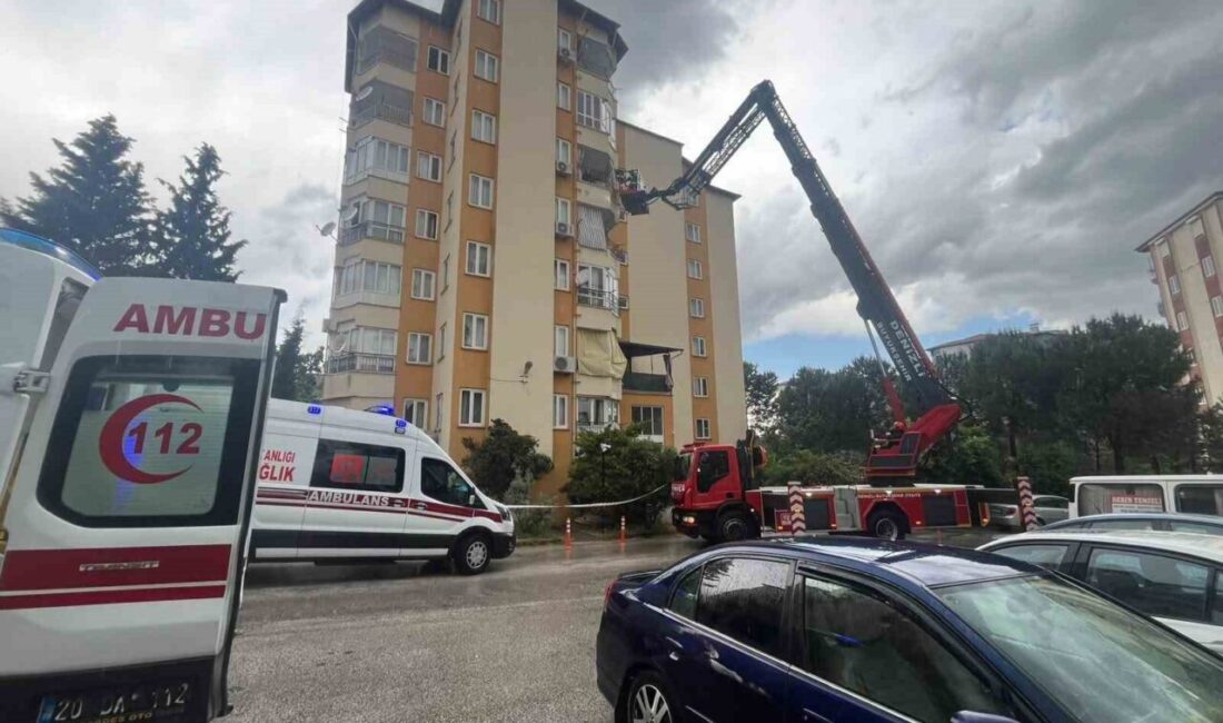 Denizli’de tamirat için çatıya çıkan iki işçi yıldırım çarpması sonucu