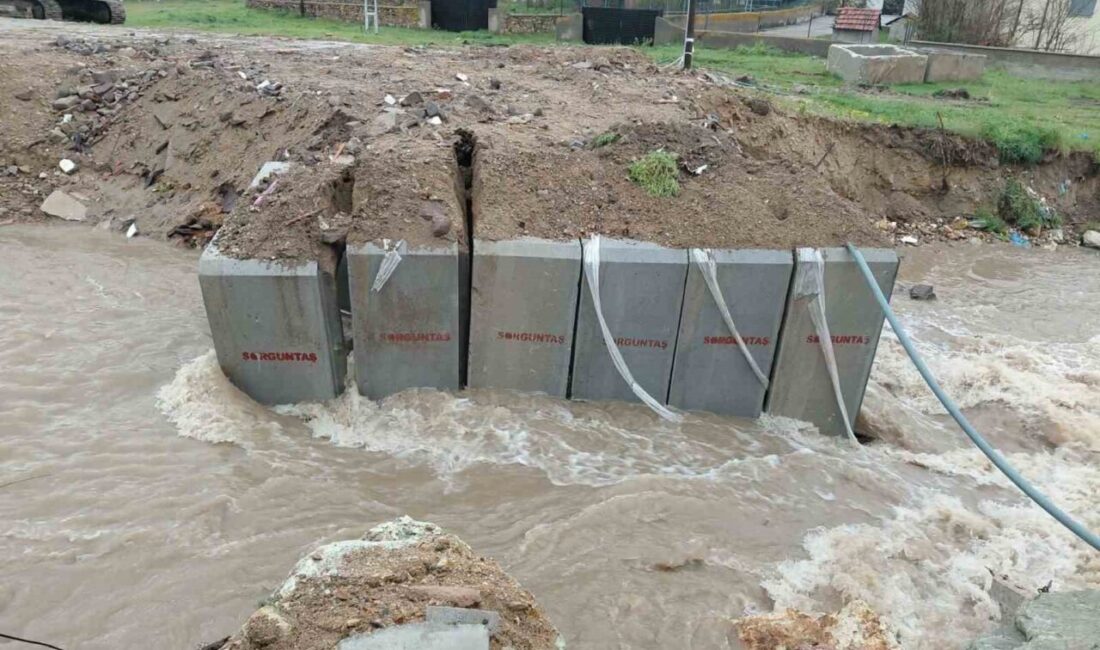 Yozgat’ın Saraykent ilçesinde şubat ayında yaşanan sağanak sonrası yıkılan köprünün
