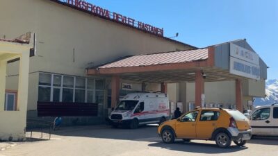 Hakkari’nin Yüksekova ilçesinde yaylada koyun otlatan genç, meydana gelen patlamada