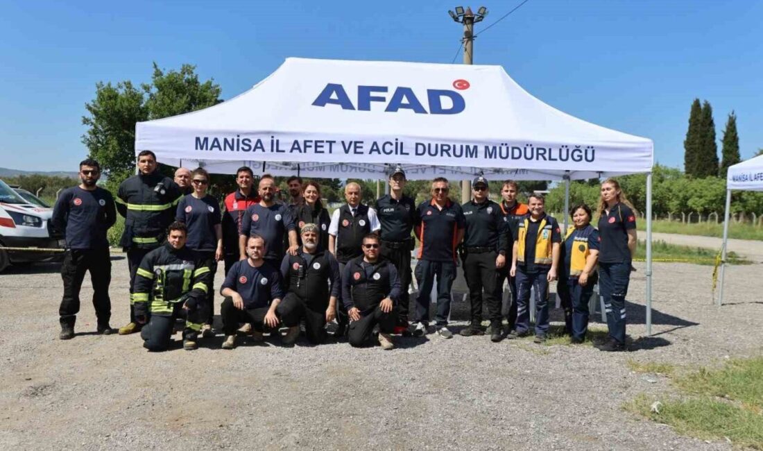 Manisa’nın Alaşehir ilçesinde, olabilecek afetlere karşı hazırlık seviyesini artırmak amacıyla