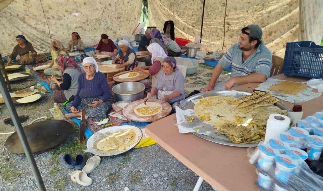 Denizli’nin Çameli ilçesinde bulunan Yunus Pınarı Mezarlığında mahalle halkının katkılarıyla