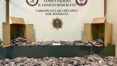 Samsun’un Atakum ilçesinde narkotik ekipleri tarafından düzenlenen operasyonda 24 bin