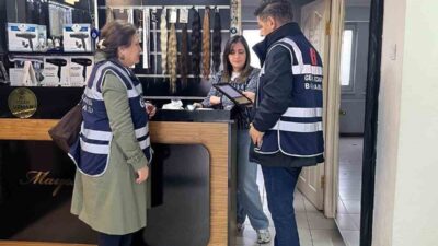 Zonguldak Defterdarlığı Denetim Ekipleri, hafta sonu il genelindeki kuaför ve
