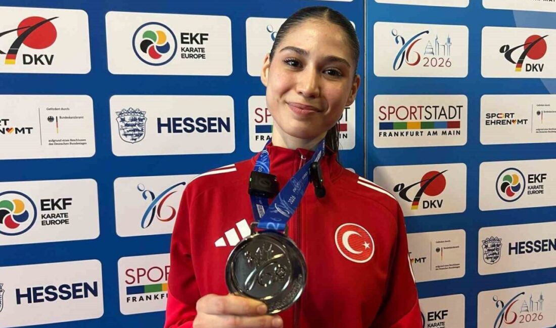 Almanya’nın Frankfurt kentinde düzenlenen Büyükler Avrupa Karate Şampiyonası’nı kadın kumite