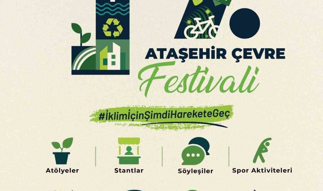 Ataşehir Belediyesi Çevre Festivali, 6-7 Haziran tarihlerinde Amfili Park’ta gerçekleştirilecek.
