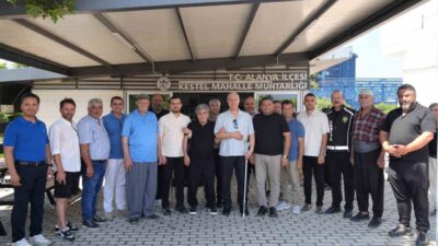 Alanya Belediye Başkanı Osman Tarık Özçelik, Kestel Mahalle Muhtarlığında mahalle