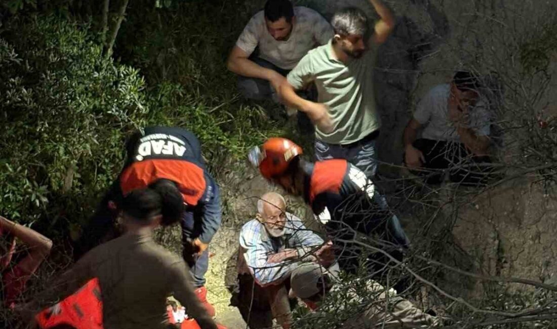 Hatay’da kayıp olarak Alzheimer hastası yaşlı adam AFAD ekiplerinin çalışmasıyla