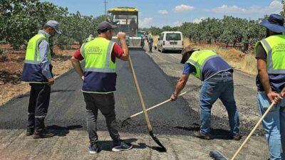 Gaziantep Büyükşehir Belediyesi Fen İşleri Daire Başkanlığı ekipleri, Araban ilçesine