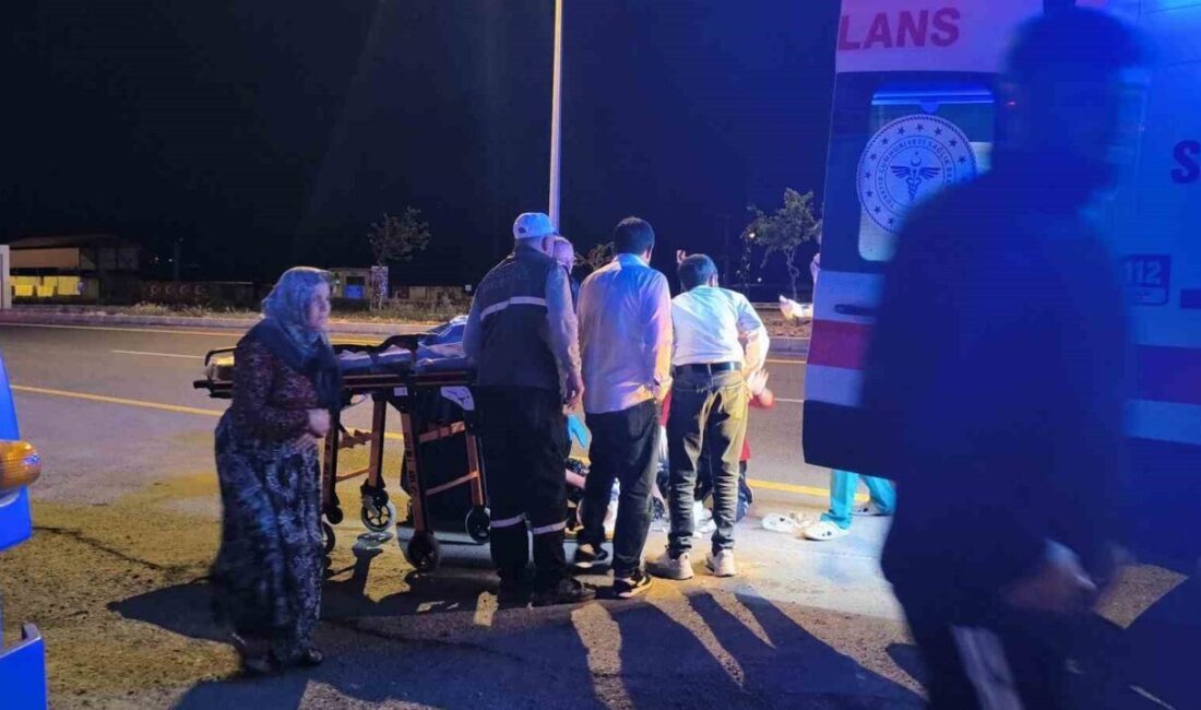 Batman’daki bir düğünden dönen ailenin içinde bulunduğu hafif ticari araç,