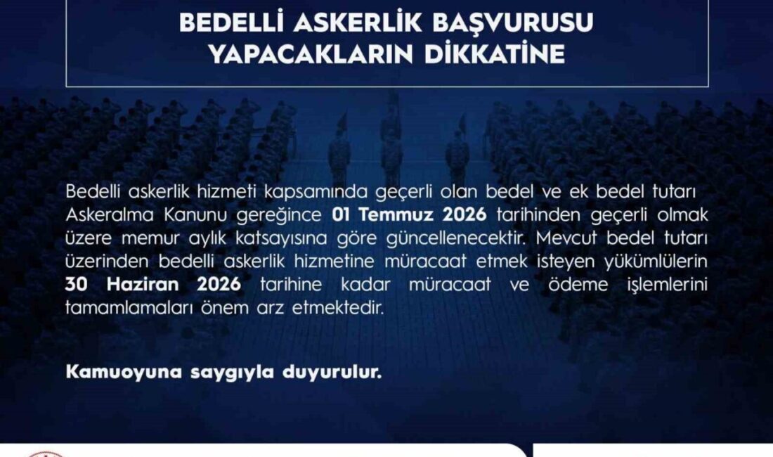 Milli Savunma Bakanlığı (MSB), bedelli askerlik başvurusu yapacaklara uyarıda bulunarak,