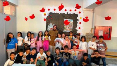 Erzurum’da Yakutiye Kültür Kurumu İlkokulu 3-A sınıfı öğrencileri, örnek bir