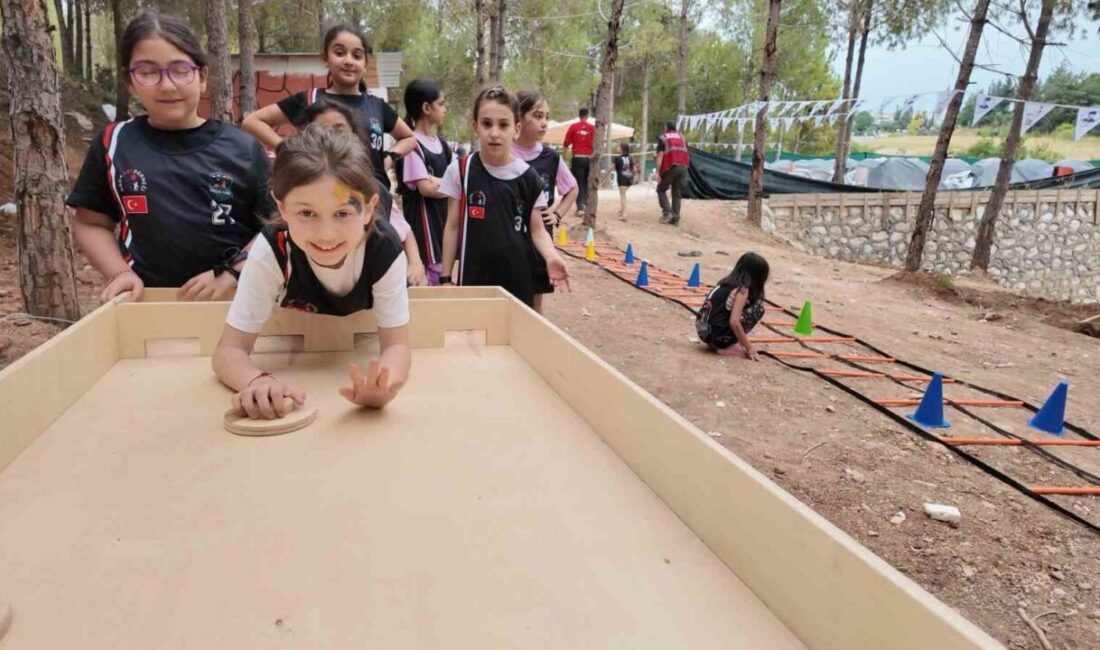 Adana’da bu sene 8’incisi düzenlenen Macera Kampı’nda çocuklar hem eğlendi