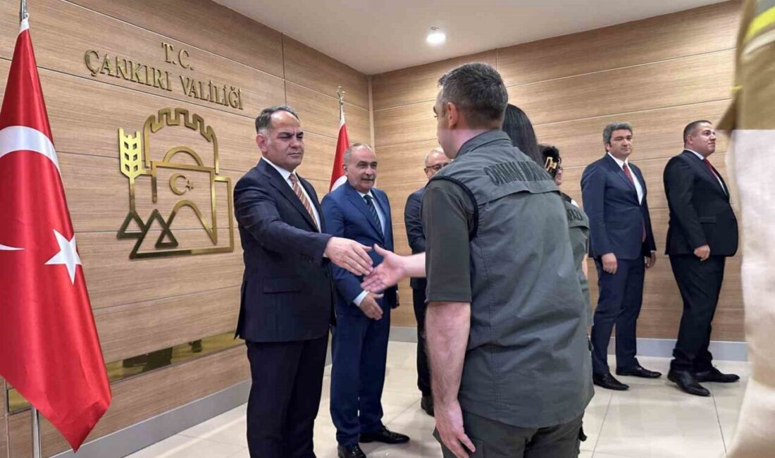 Çankırı’da Kurban Bayramı dolayısıyla düzenlenen programda protokol üyeleri ve vatandaşlar