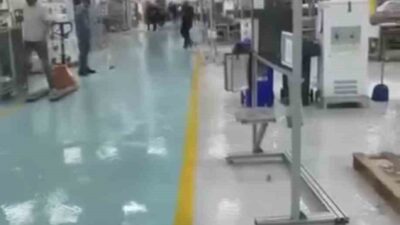 Çankırı’nın Şabanözü ilçesinde kuvvetli sağanak etkili oldu, bir fabrikayı sel