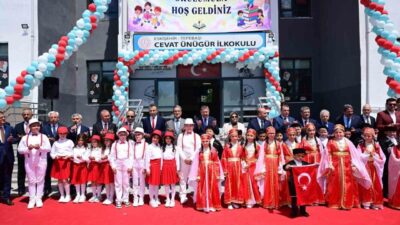 Eskişehir’de Cevat Ünügür İlkokulu’nun açılış töreni, Vali Dr. Erdinç Yılmaz’ın