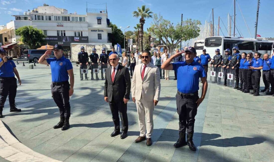 Muğla’nın Bodrum ilçesinde Ceza İnfaz Personeli Günü kutlamaları kapsamında tören