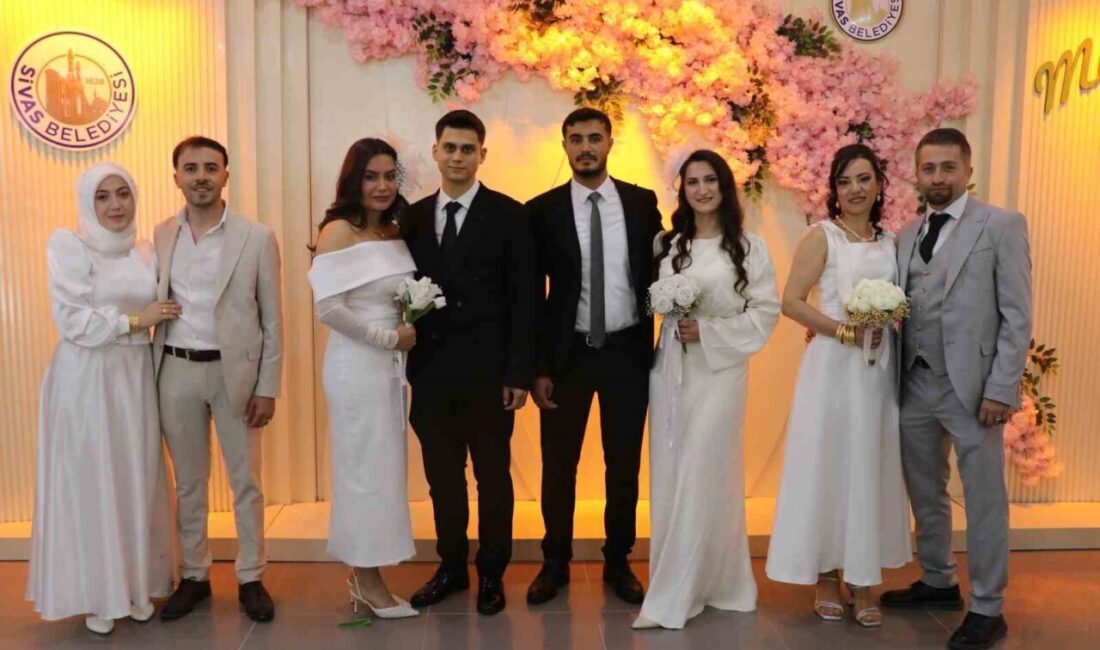 Sivas’ta evlilik tarihlerini unutulmaz kılmak isteyen çiftler, takvimlerin dikkat çeken